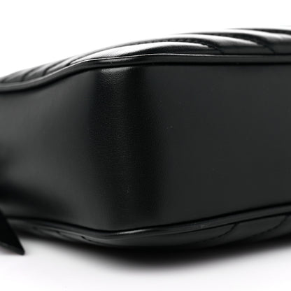 Saint Laurent Calfskin Matelasse Monogram Lou Camera Bag Black 8 of 9