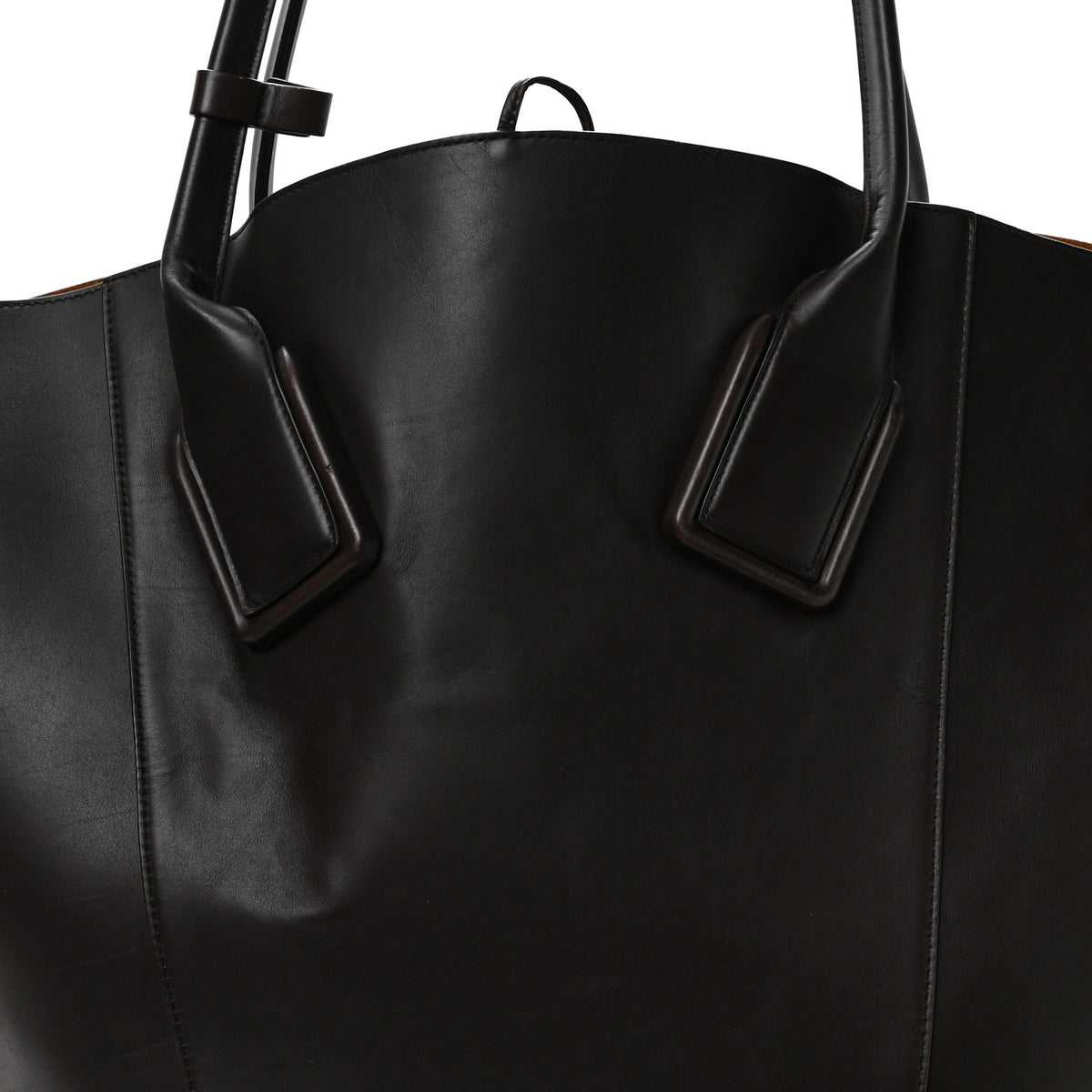 Bottega Veneta Smooth Calfskin Large Basket Tote Fondente 9 of 12