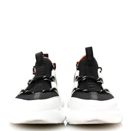 Hermes Technical Canvas Calfskin Womens Duel Sneakers 36 White Black 3 of 13