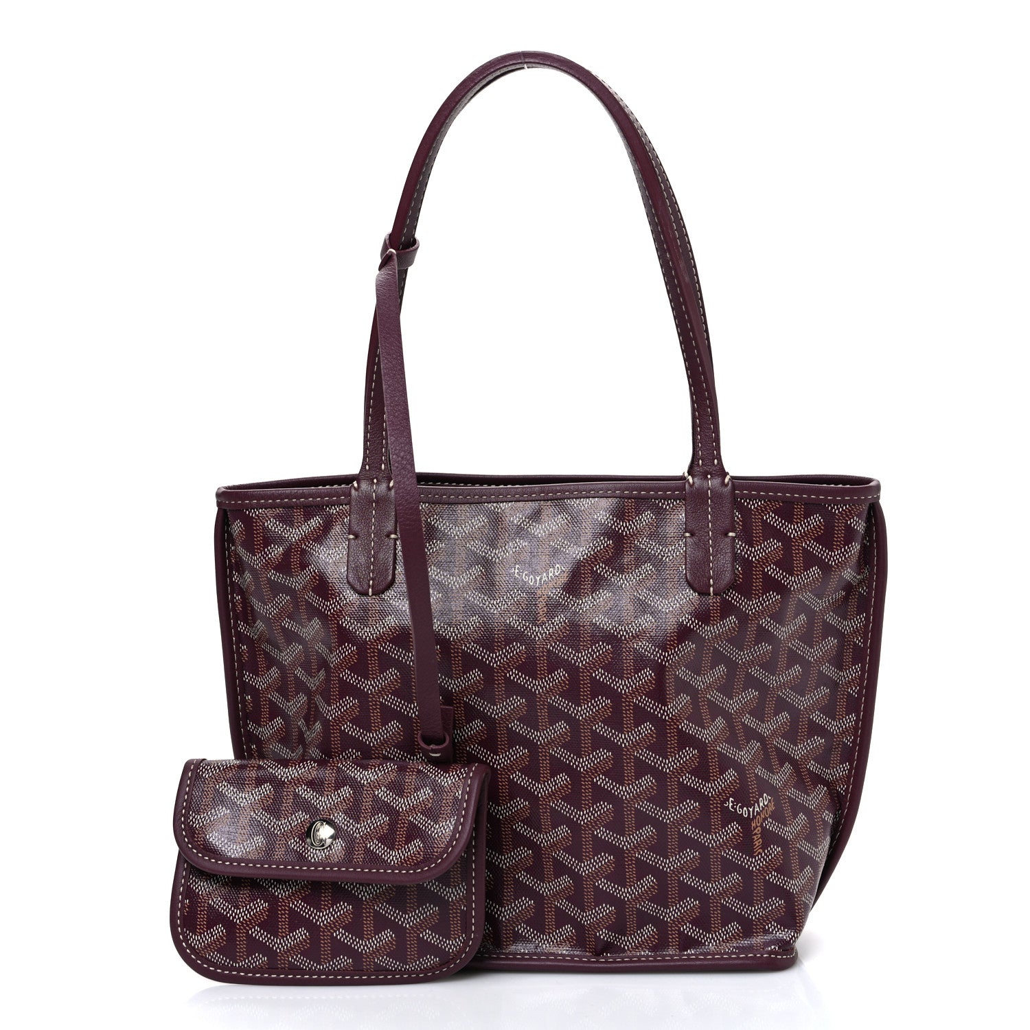 Goyard Goyardine Reversible Mini Anjou Burgundy 1831203 – FASHIONPHILE