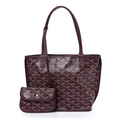 Goyard Goyardine Reversible Mini Anjou Burgundy 3 of 17