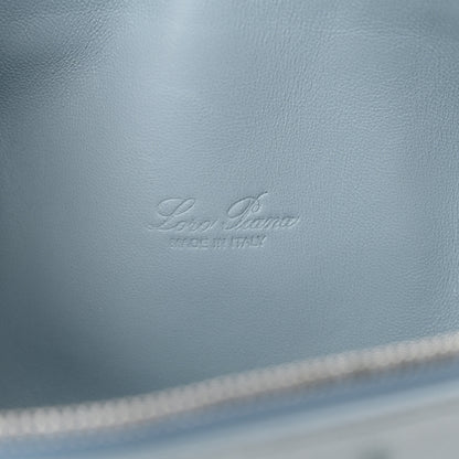 Loro Piana Ostrich L19 Extra Pocket Pouch Blue Celadon 6 of 10