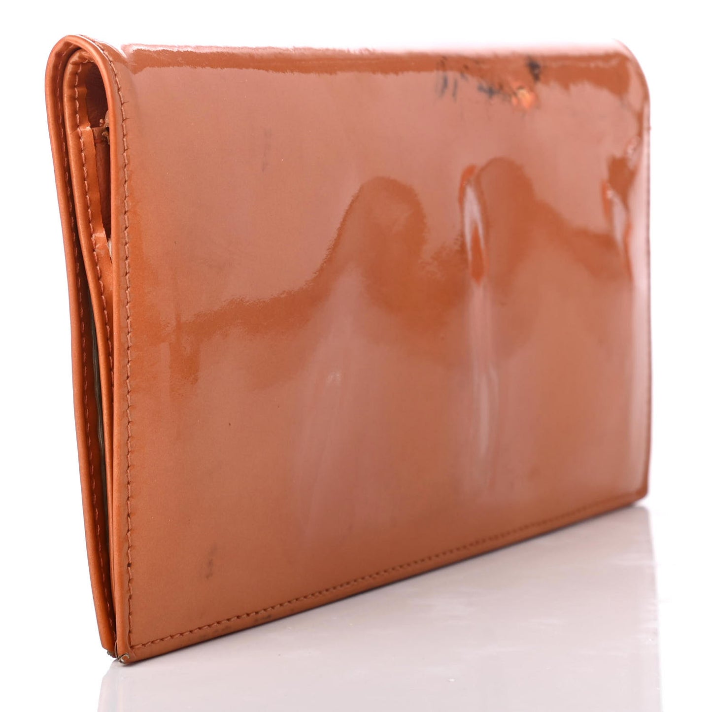 Patent CC Yen Wallet Orange