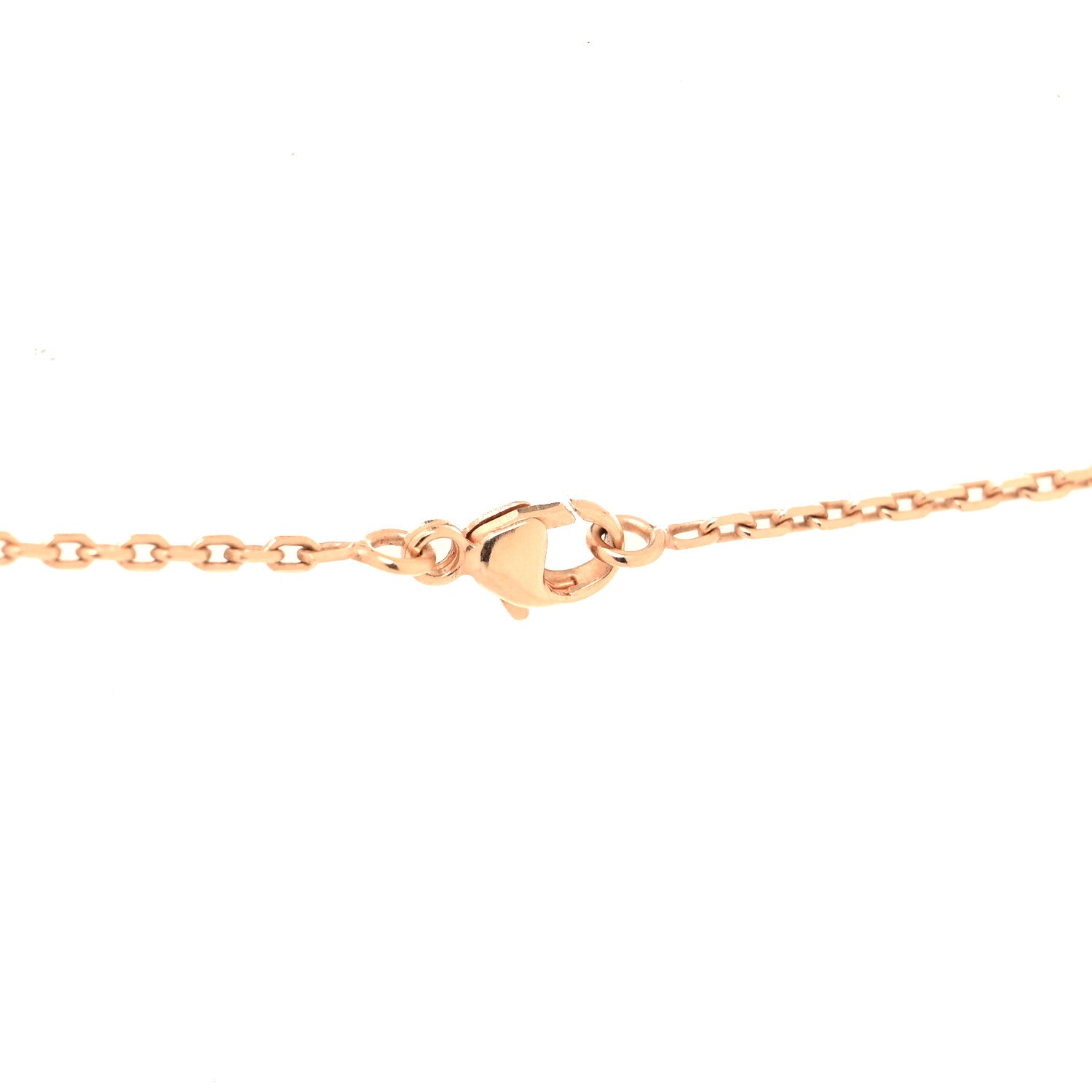Hermes Lacquered Rose Gold Pop H Pendant Necklace White 4 of 5