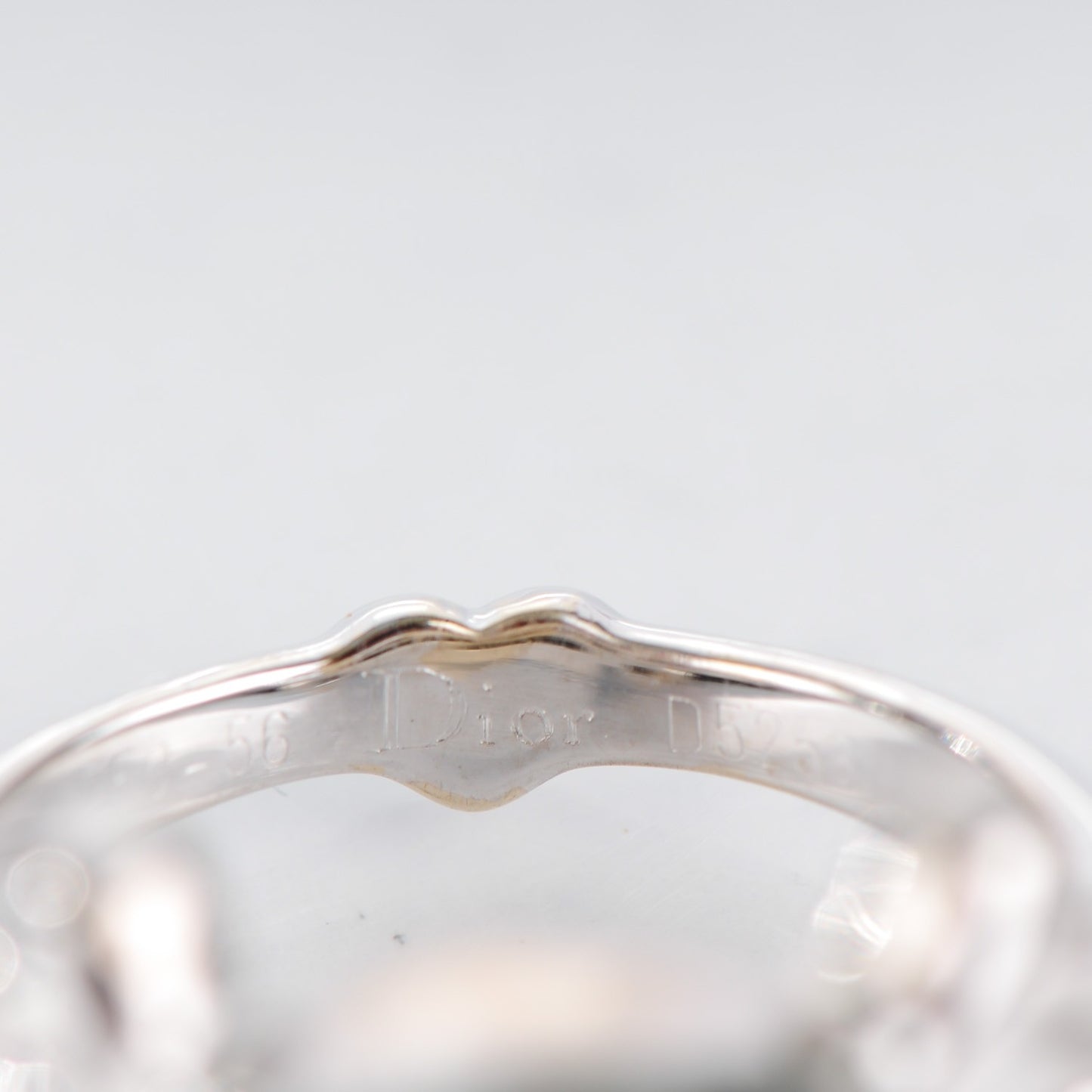 18K White Gold Diamond Tete de Mort Ring 7.75