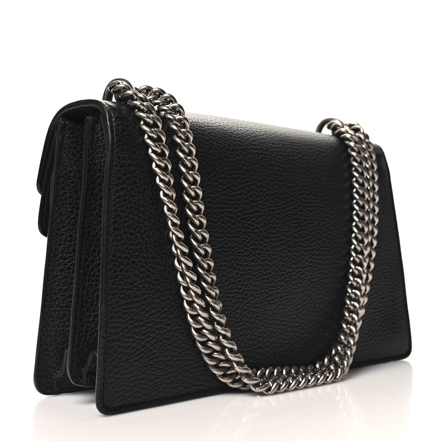 Gucci Pebbled Calfskin Small Dionysus Shoulder Bag Black 3 of 11