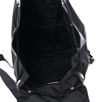Prada Nylon Tessuto Saffiano Zipper Backpack Black 4 of 7