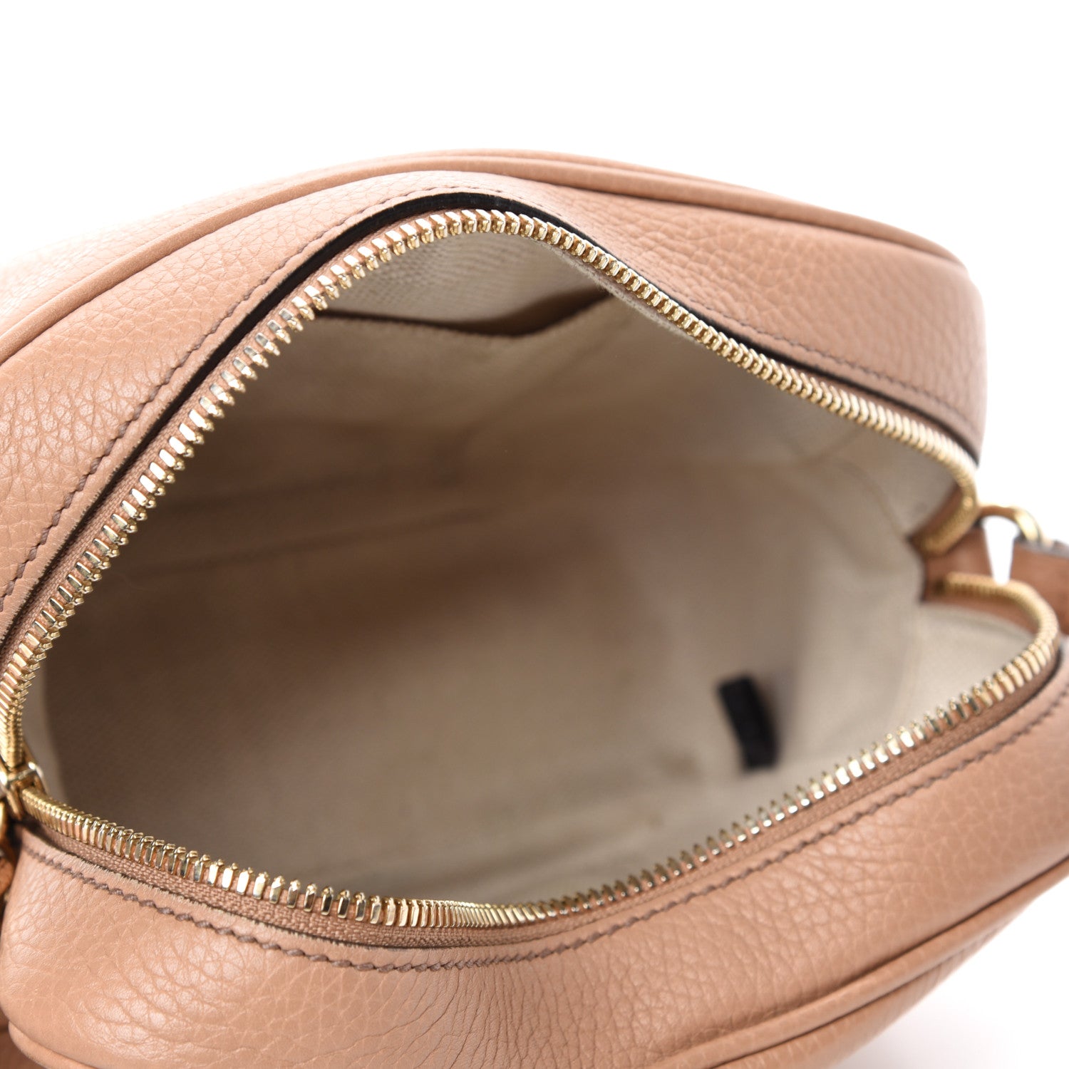 Gucci Pebbled Calfskin Small Soho Disco Bag Rose Beige 5 of 14