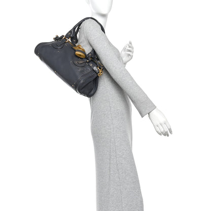 Chloe Grained Buffalo Paddington Black Navy 2 of 9