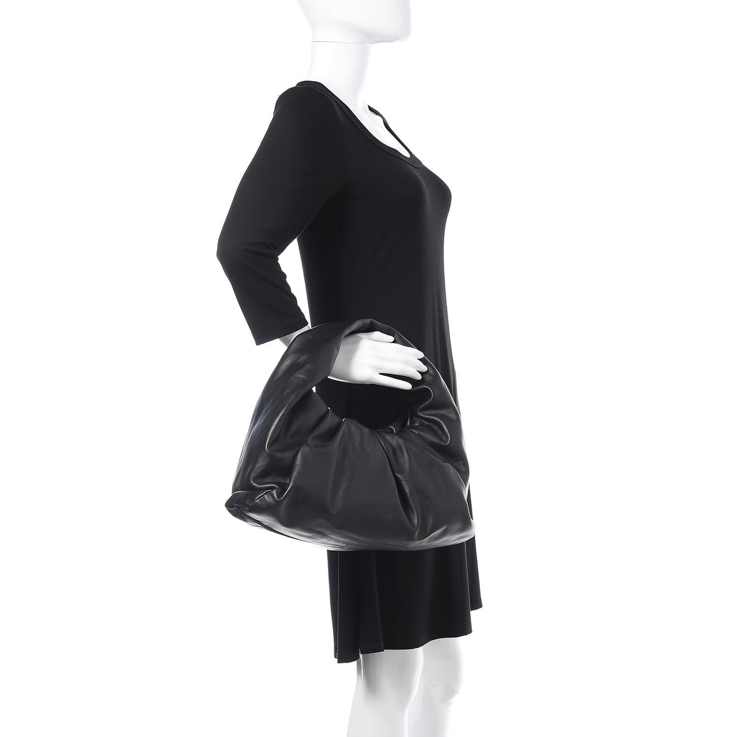 Smooth Butter Calfskin Small The Shoulder Pouch Black