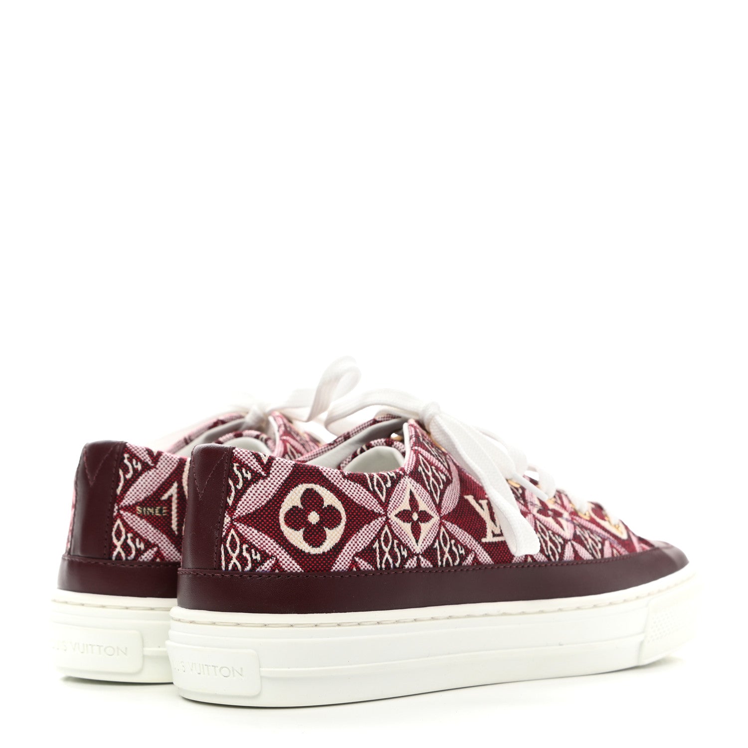 Louis Vuitton Jacquard Since 1854 Stellar Sneakers 35 Bordeaux 4 of 9