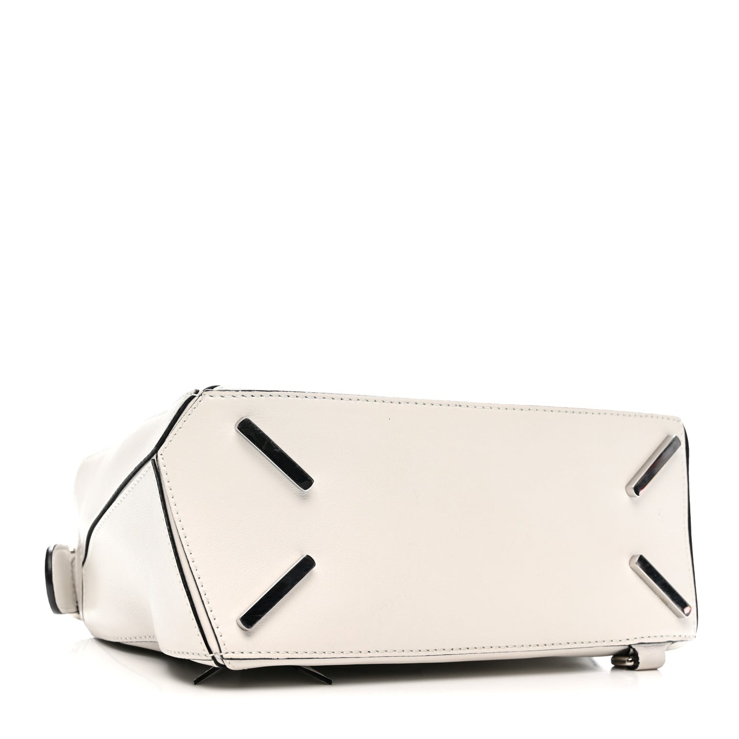 Calfskin Small Puzzle Bag White