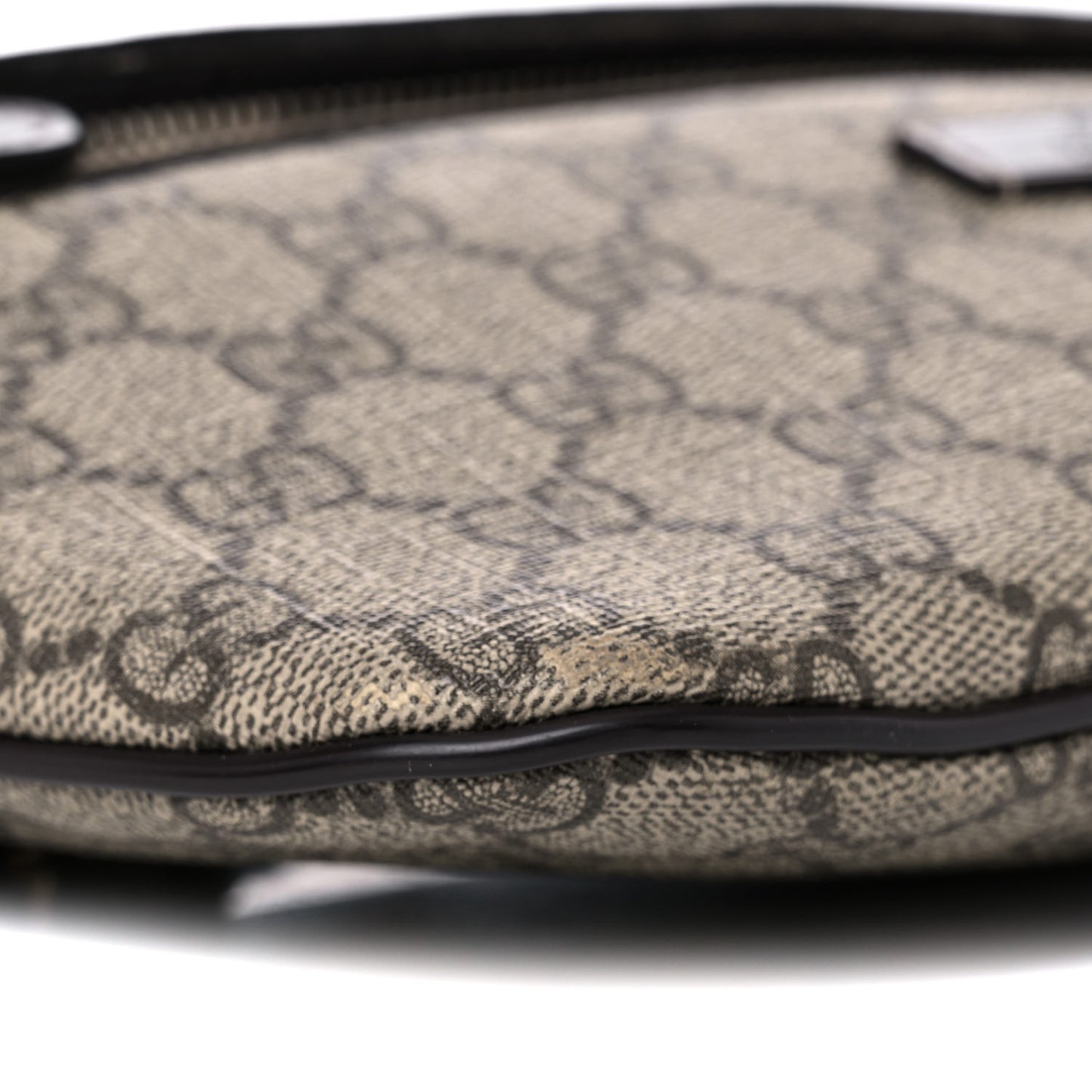 GG Supreme Monogram Belt Bag Dark Brown
