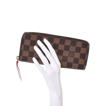 Louis Vuitton Damier Ebene Clemence Wallet Cherry 2 of 7