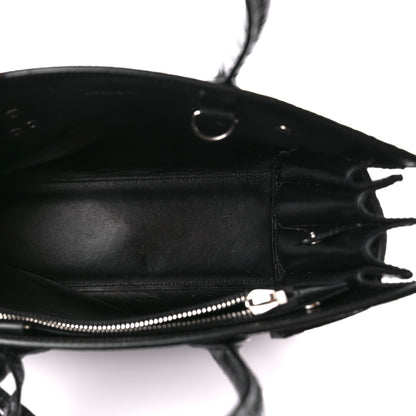 Saint Laurent Calfskin Crocodile Embossed Baby Sac De Jour Black 5 of 12