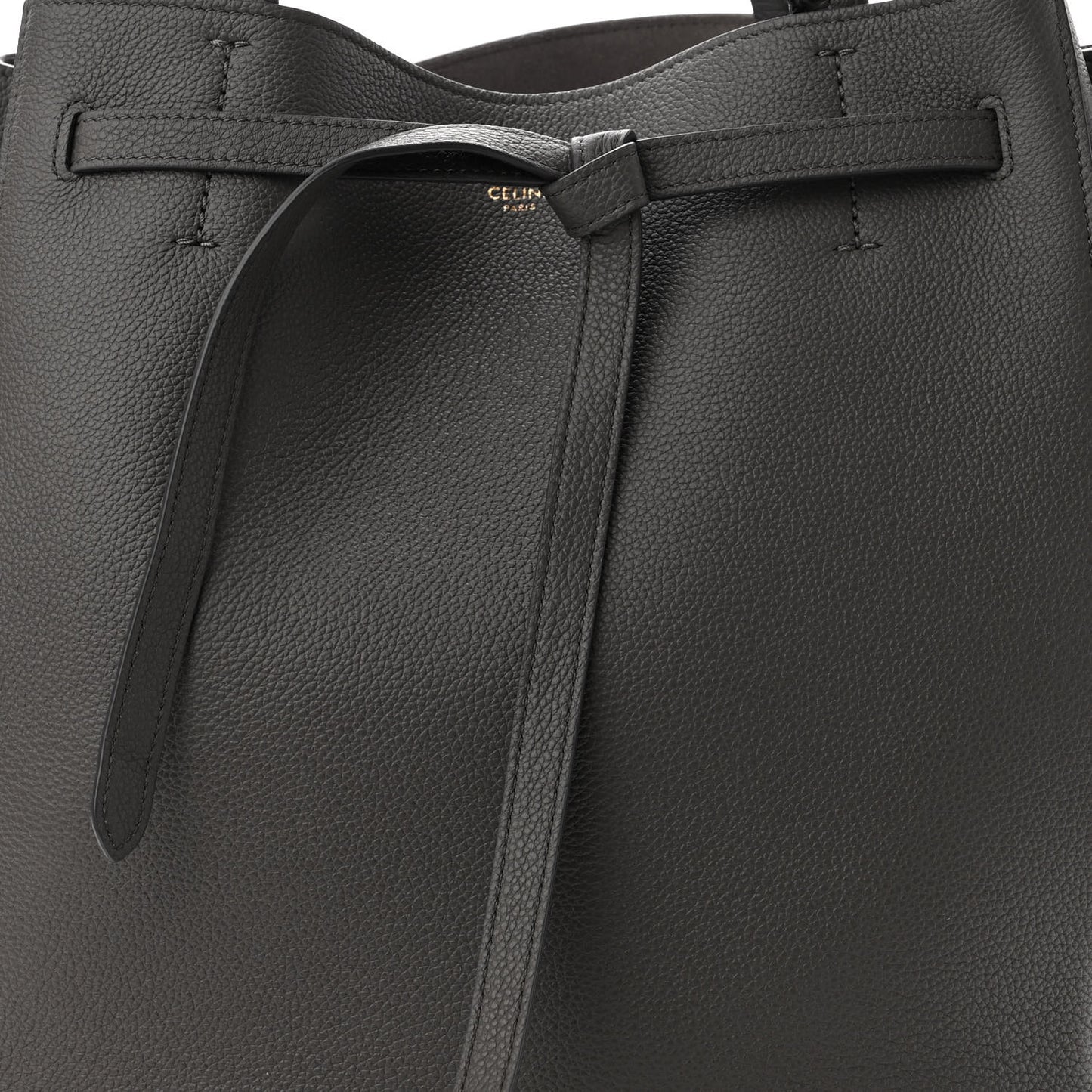 Soft Grained Calfskin Small Belt Cabas Phantom Grey