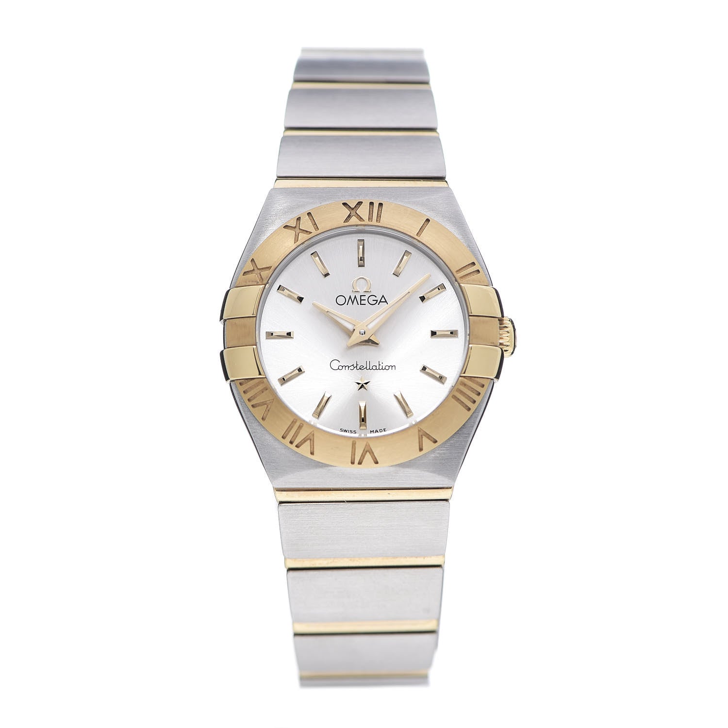 Omega Stainless Steel 18K Yellow Gold 24mm Constellation Quartz Watch 123.20.24.60.02.002 1 of 6