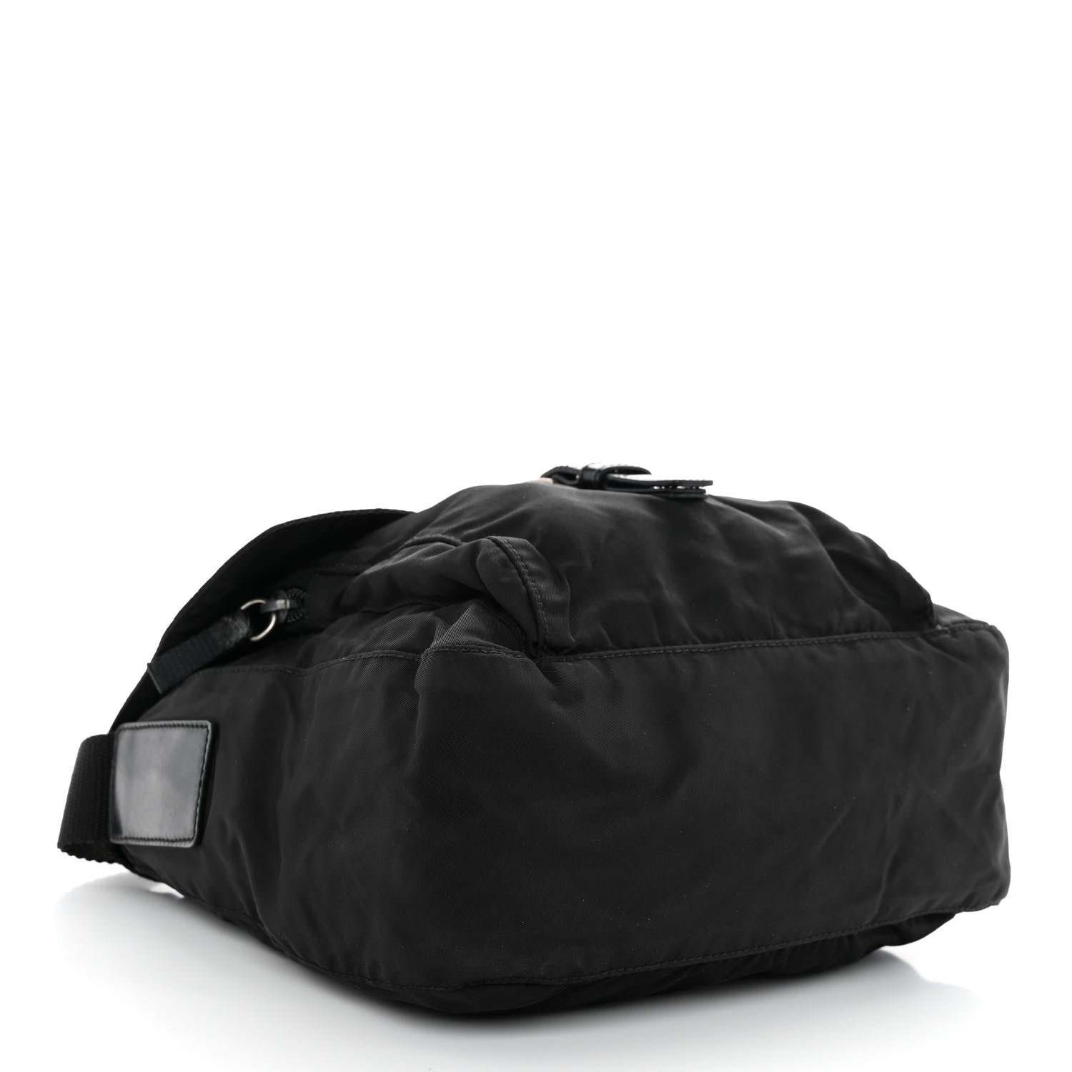Prada Tessuto Nylon Saffiano Small Vela Messenger Black 4 of 12
