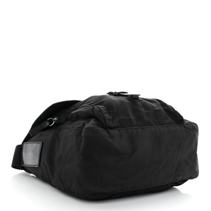 Prada Tessuto Nylon Saffiano Small Vela Messenger Black 4 of 12