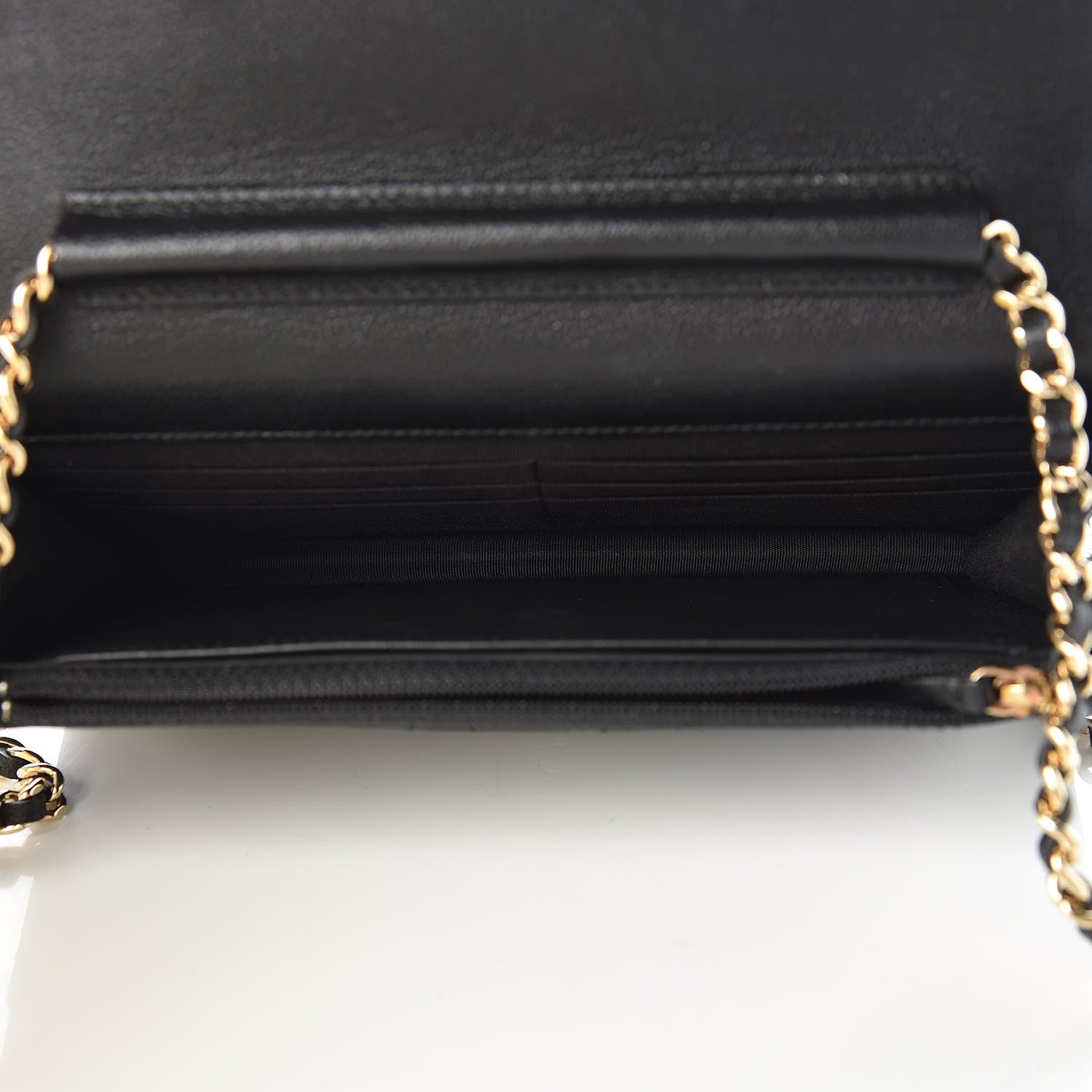 Chanel Caviar Quilted Boy Wallet On Chain WOC Black 5 of 13