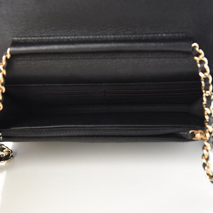 Chanel Caviar Quilted Boy Wallet On Chain WOC Black 5 of 13