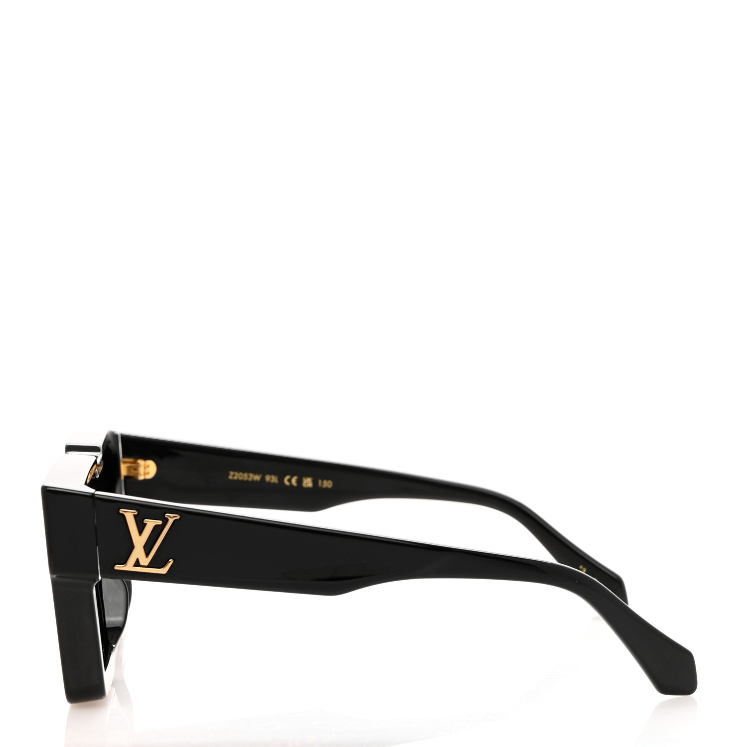 Louis Vuitton Acetate Swarovski Crystal Cyclone Sunglasses Z2053W Black 3 of 8