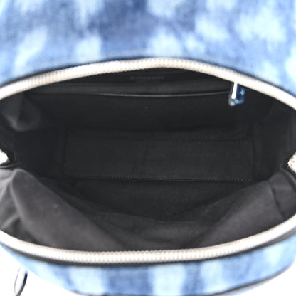 Burberry Denim Quilted Deer Print Backpack Blue 5 of 10