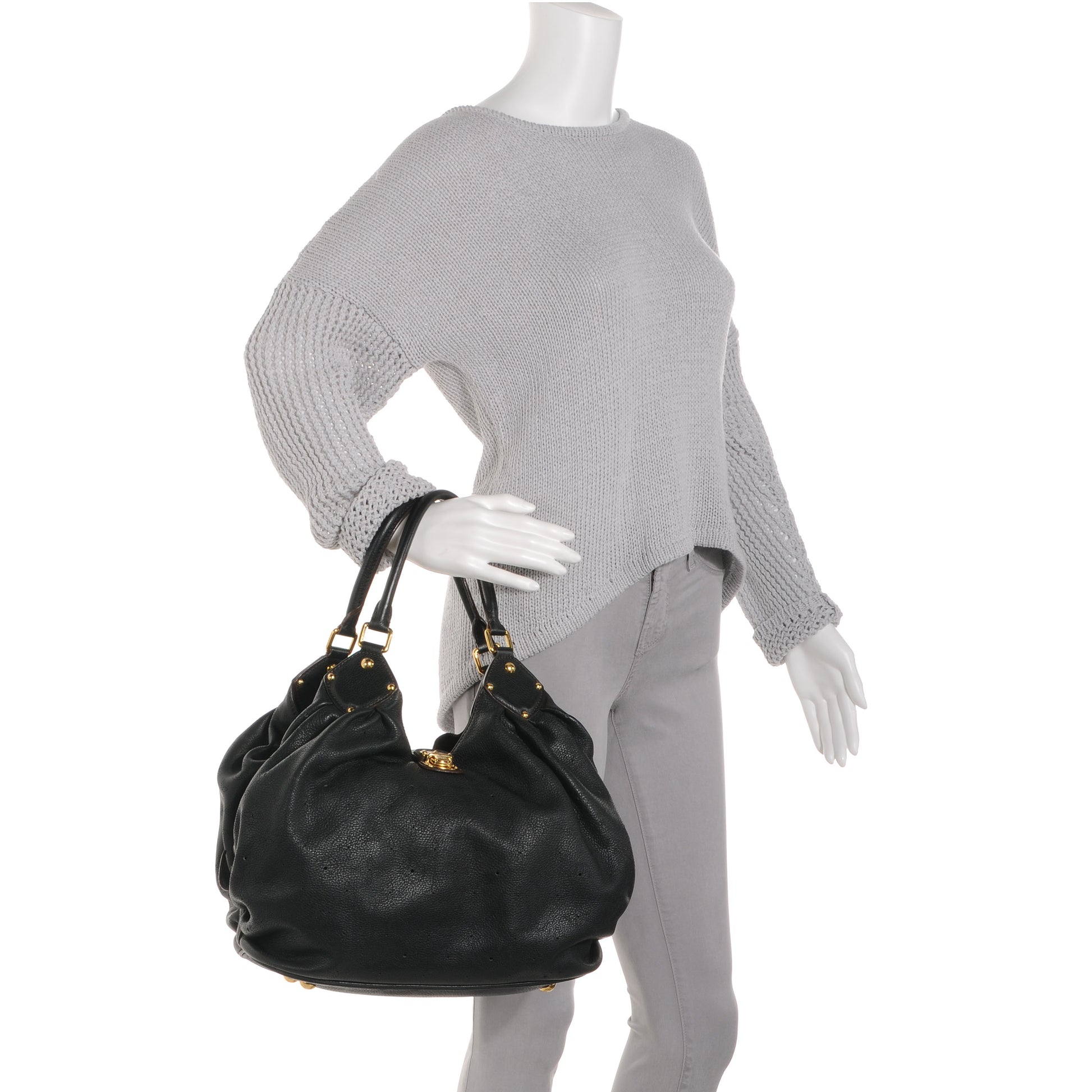 Louis Vuitton Mahina L Black 2 of 9