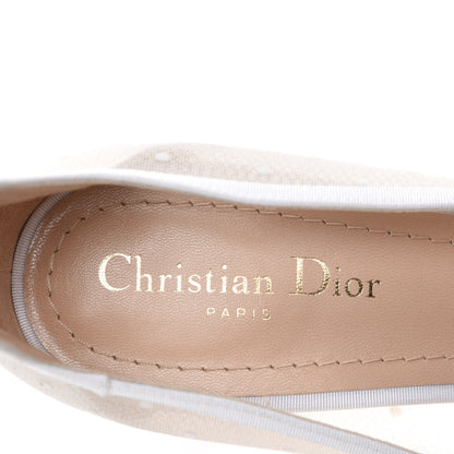 Christian Dior Mesh Plumetis Tulle D-Moi Pumps 41.5 White 9 of 10