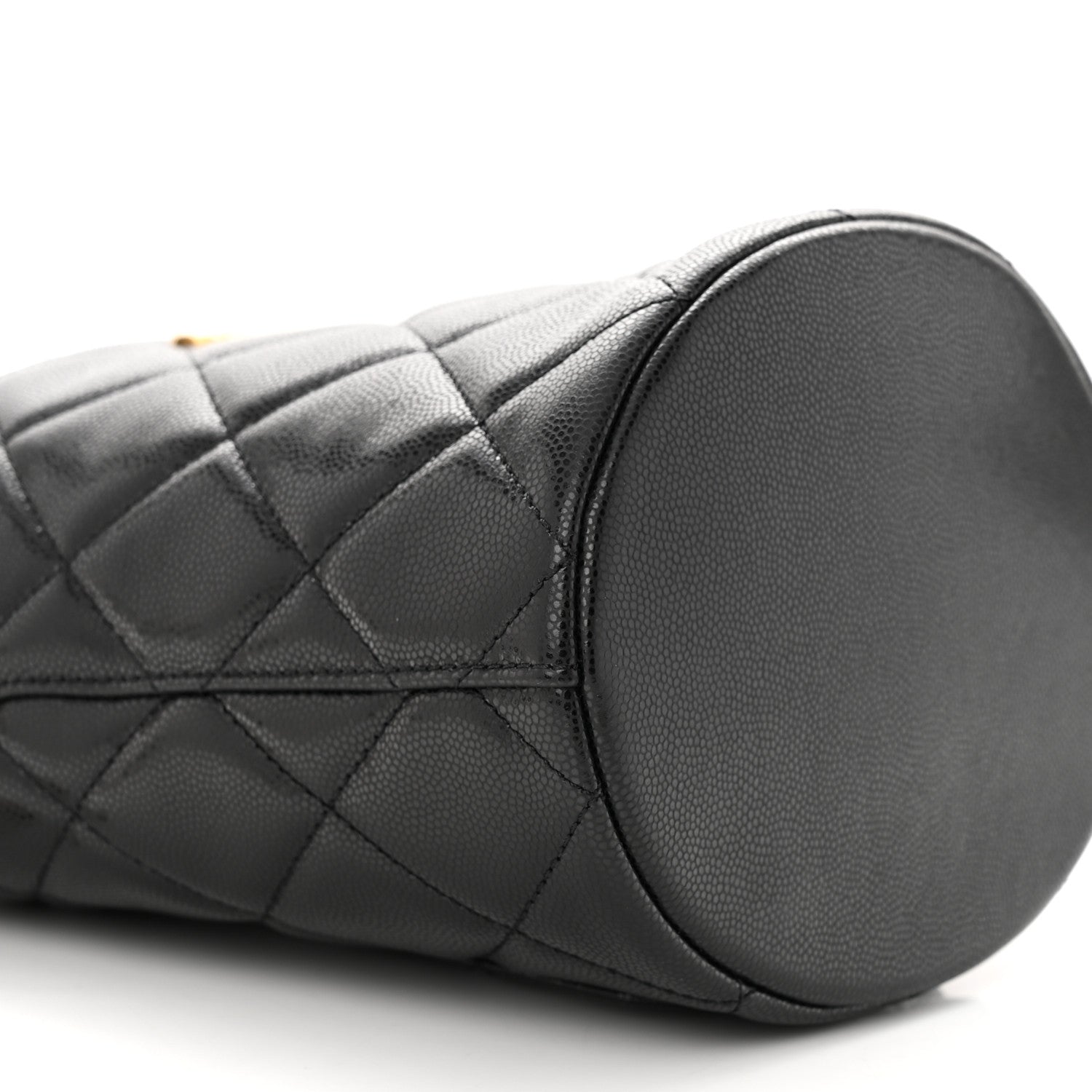 Chanel Caviar Quilted Twist Your Buttons Bucket Bag Black 9 of 11