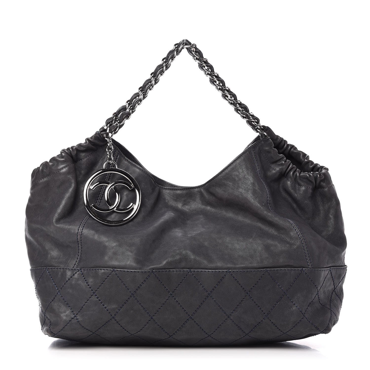 Chanel Calfskin Baby Coco Cabas Blue 3 of 11