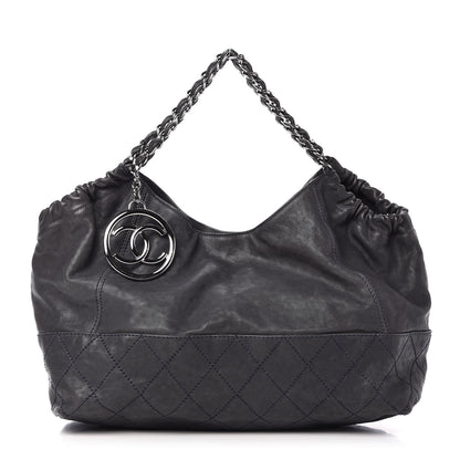 Chanel Calfskin Baby Coco Cabas Blue 3 of 11