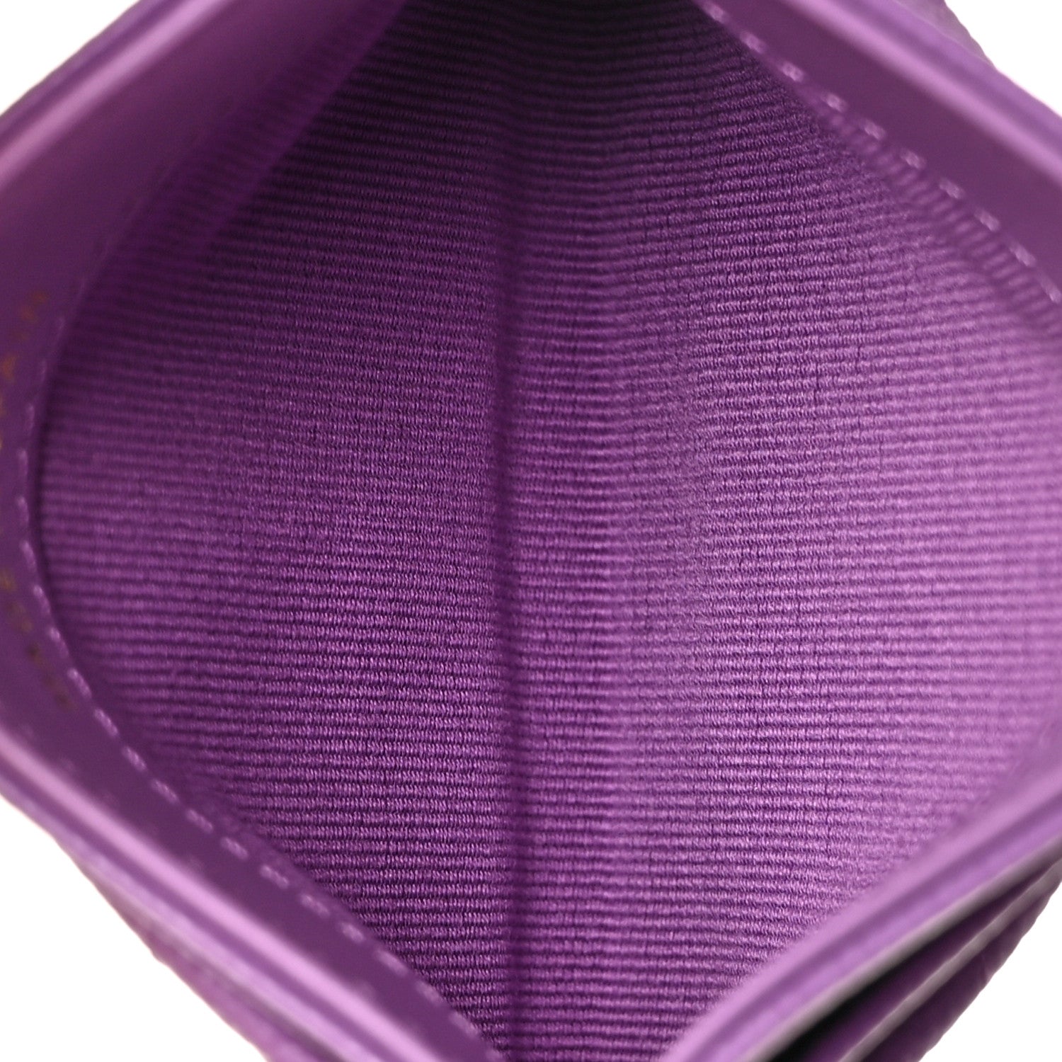 Chanel Caviar Quilted Card Holder Purple 5 of 11