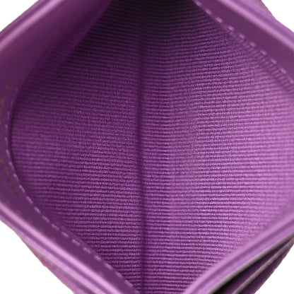 Chanel Caviar Quilted Card Holder Purple 5 of 11