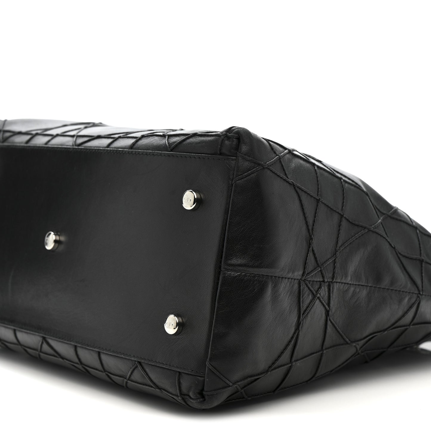 Lambskin Cannage Medium Granville Tote Black