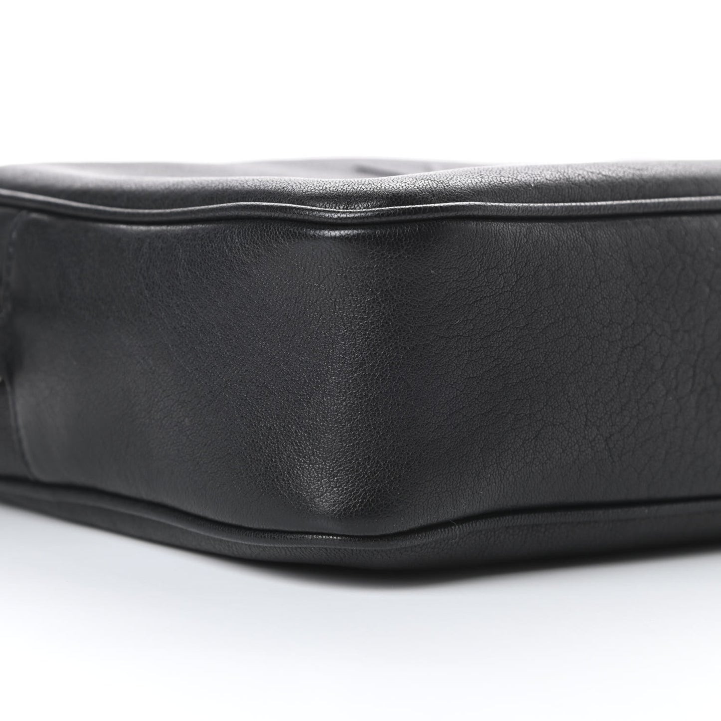 Lambskin Monogram Small Lou Camera Bag Black