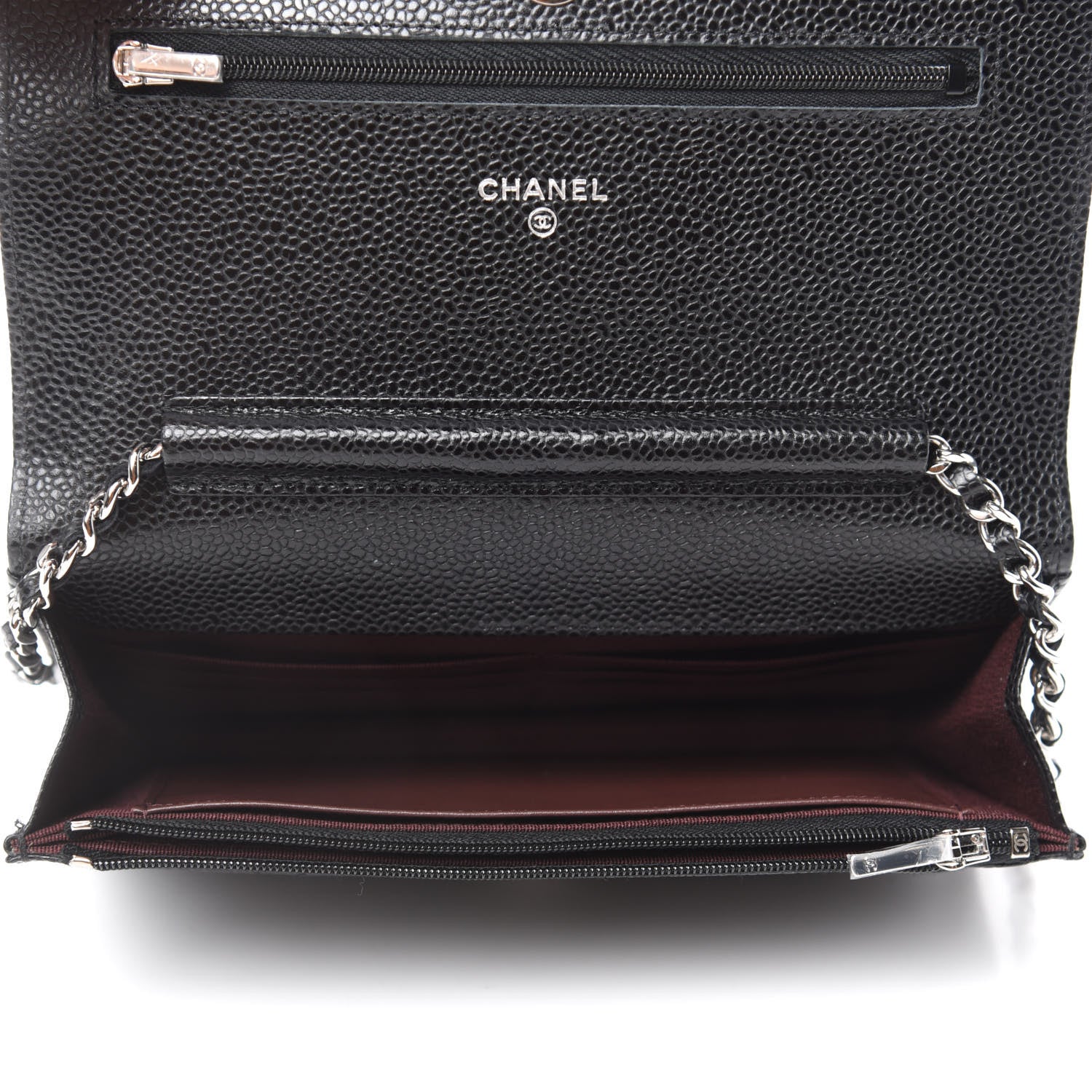 Chanel Caviar Quilted Wallet On Chain WOC Black 4 of 11