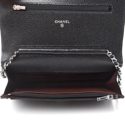 Chanel Caviar Quilted Wallet On Chain WOC Black 4 of 11