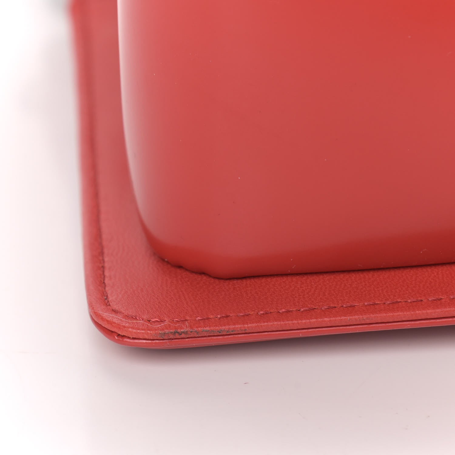 Chanel Glazed Calfskin Medium Boy Flap Red 11 of 12