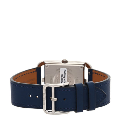 Hermes Stainless Steel Swift 29mm Cape Cod Crepuscule Quartz Watch Bleu Navy 3 of 5