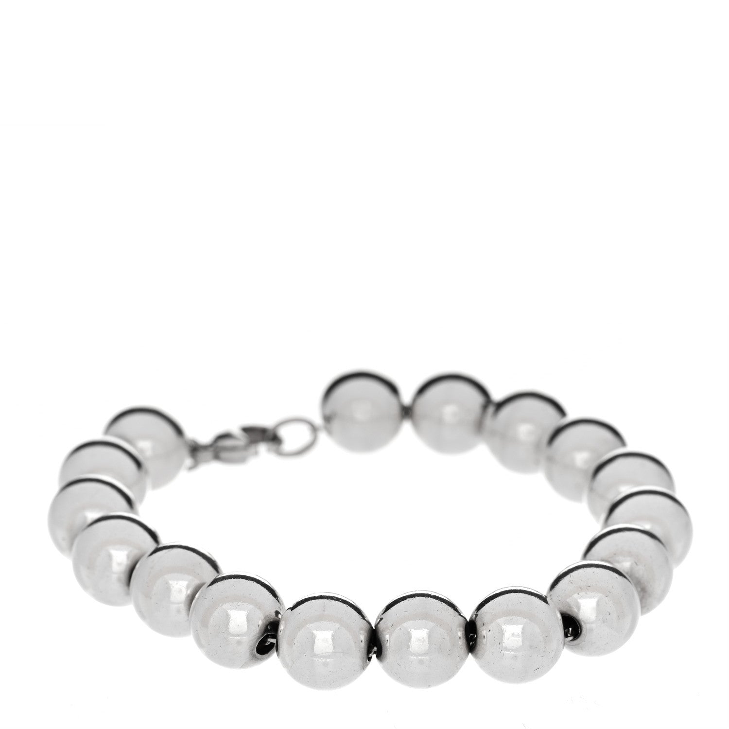 Tiffany Sterling Silver 10mm HardWear Ball Bracelet 1 of 5