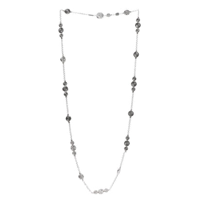 John Hardy Sterling Silver Classic Chain Carved Triple Circle Necklace 3 of 6