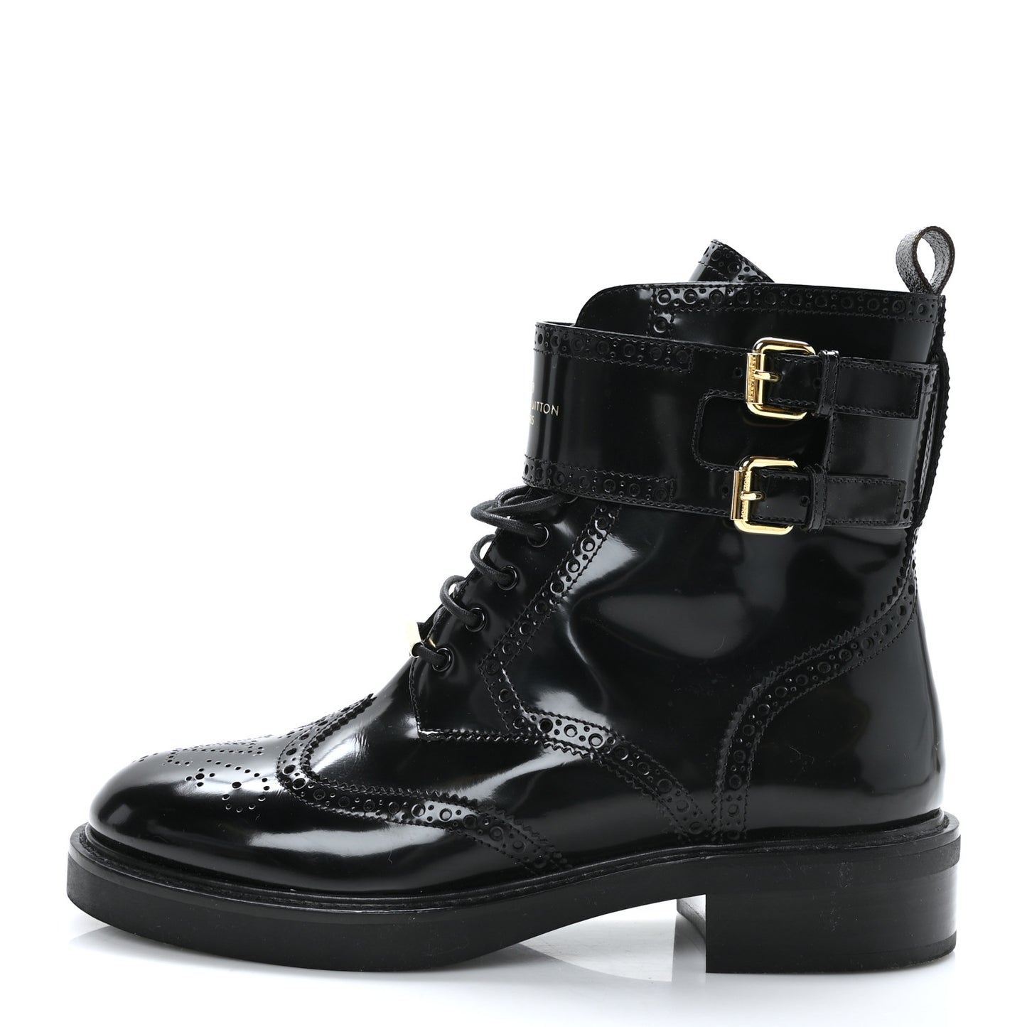Glazed Calfskin Midtown Ankle Boots 40 Black