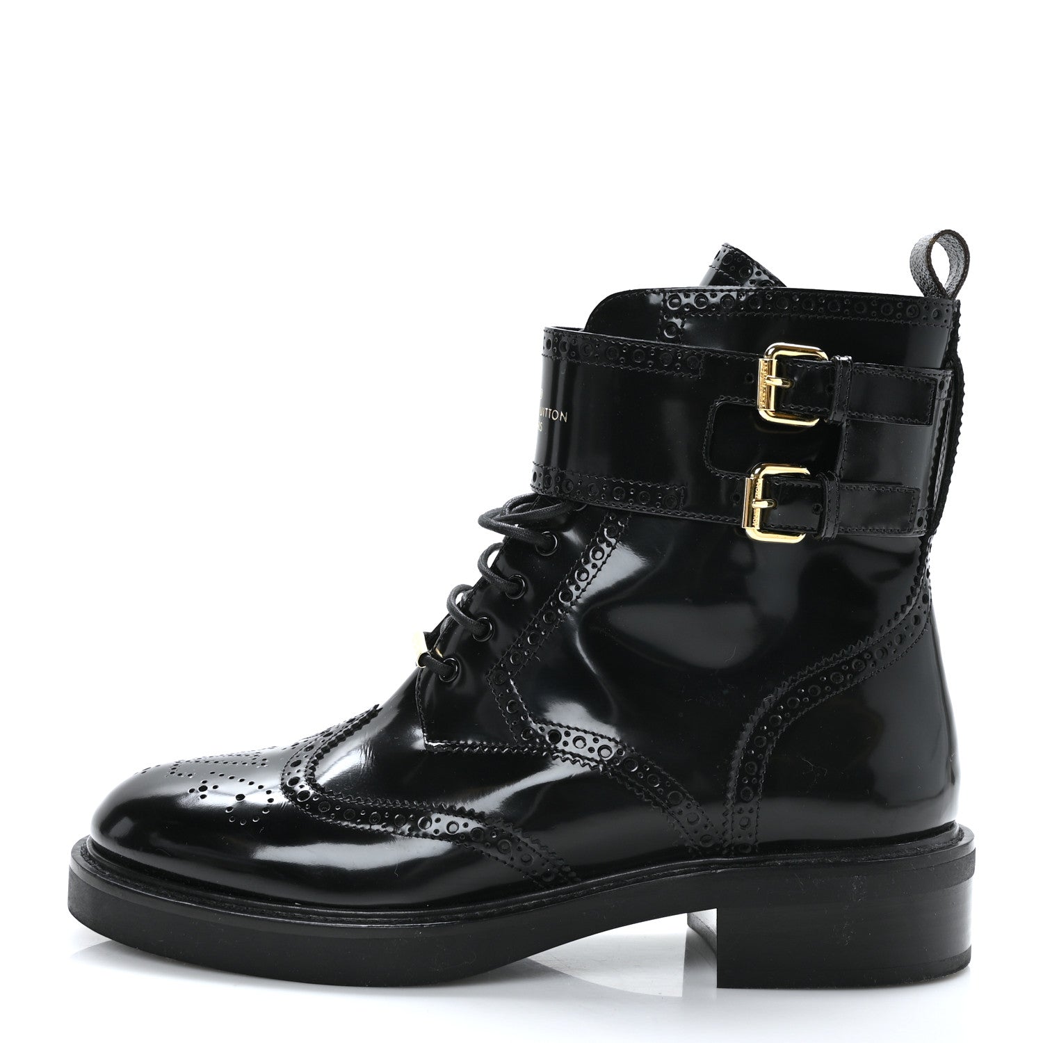 Louis Vuitton Glazed Calfskin Midtown Ankle Boots 40 Black 1 of 7