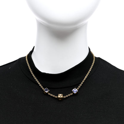 Louis Vuitton Swarovski Gamble Short Necklace Azur 2 of 4