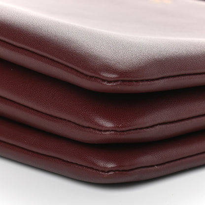 Celine Lambskin Large Trio Crossbody Bag Burgundy 6 of 10