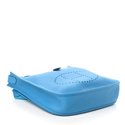 Hermes Taurillon Clemence Evelyne III PM Bleu Frida 4 of 9