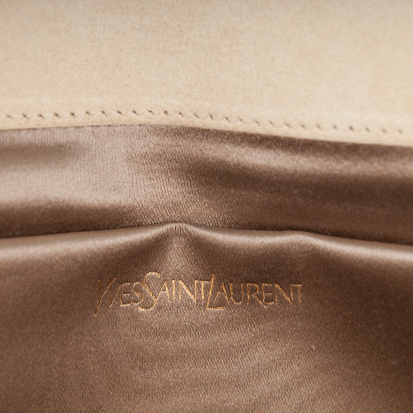 Textured Patent Large Belle De Jour Clutch Champagne Gold