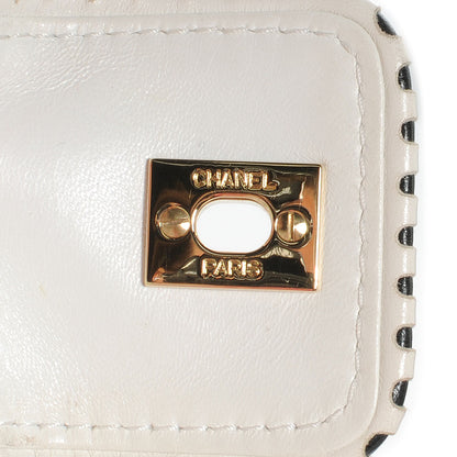 Chanel Leather CC Top Handle Bag White 8 of 11