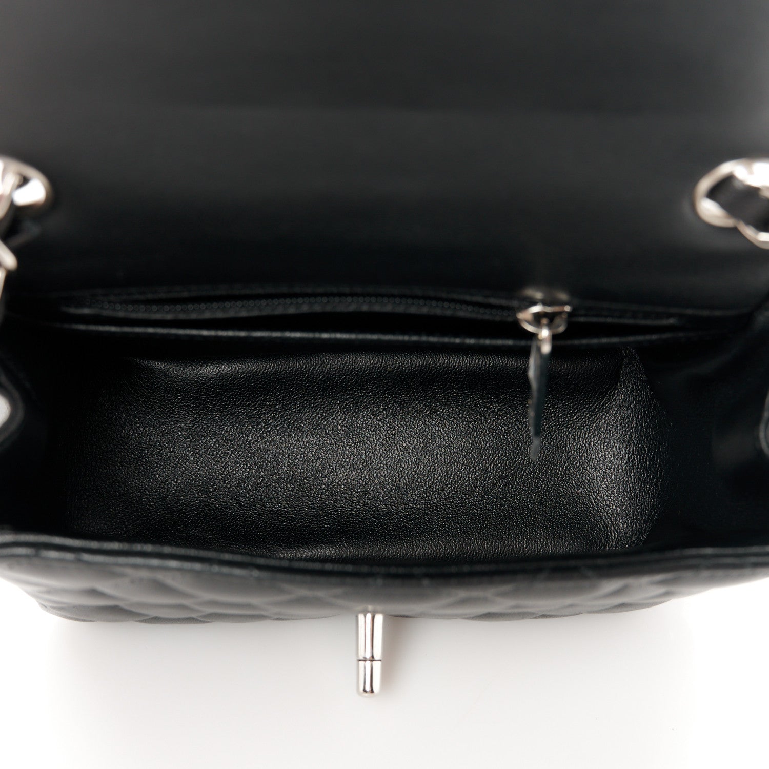 Chanel Lambskin Quilted Mini Square Flap Black 5 of 12